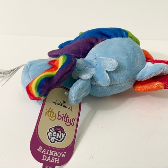 Hallmark Itty Bittys Rainbow Dash My Little Pony 5” Plush Stuffed Toy Hasbro - Picture 9 of 12